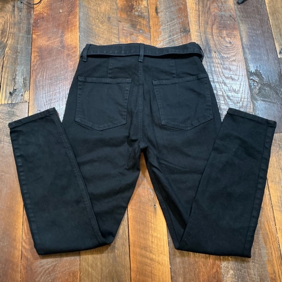 Reformation Marilyn High & Skinny Black Jeans with Belt Women’s Size 29 - Picture 3 of 8
